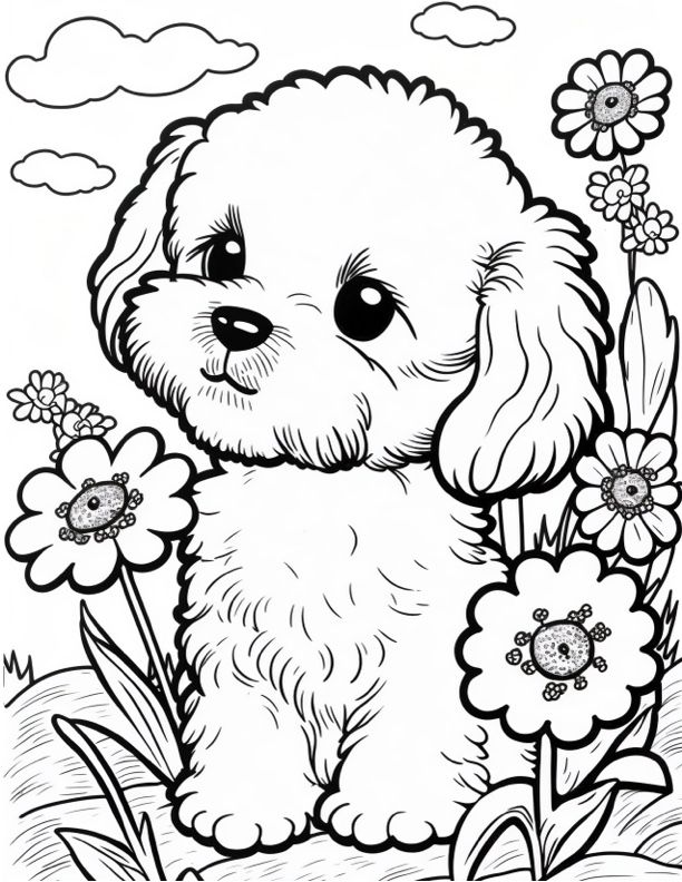 10 Cute Coloring Pages!