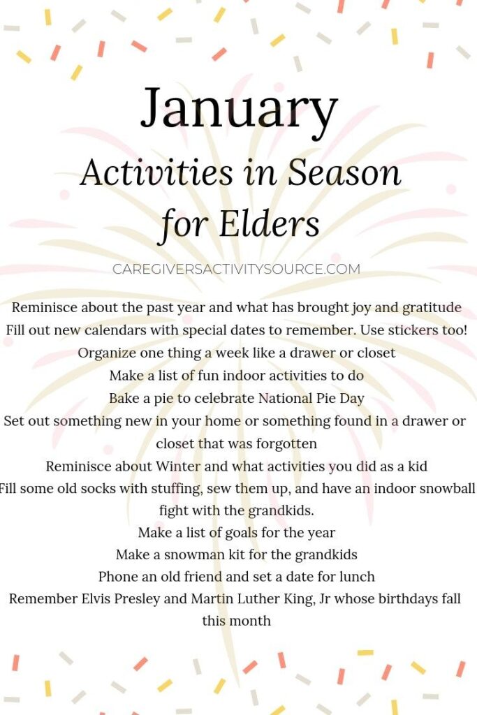 10 January Activities To Do With A Senior Images