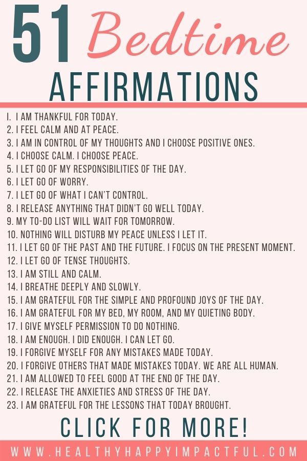 100 Positive Sleep Affirmations for a Restful Night (+Free Printable)