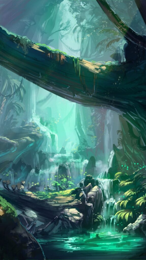 1080X1920 Fantasy, Ancient Forest, Monster Hunters' World, Art Images