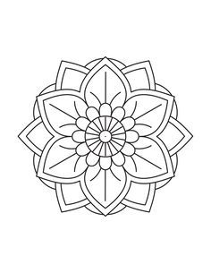 12 Easy Mandala Coloring Pages (Flower Patterns)