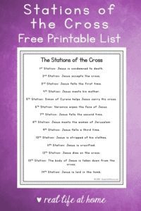 14 Stations of the Cross List , Free Simple Lenten Reflection Printable HD Wallpaper