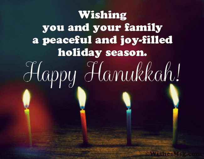 80+ Happy Hanukkah Wishes and Greetings - WishesMsg