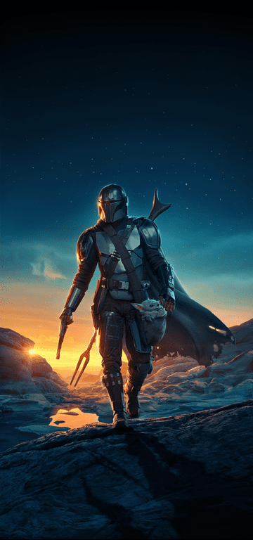1691918828 Mandalorian Season 2 Textless Poster Added Top Room For Phone