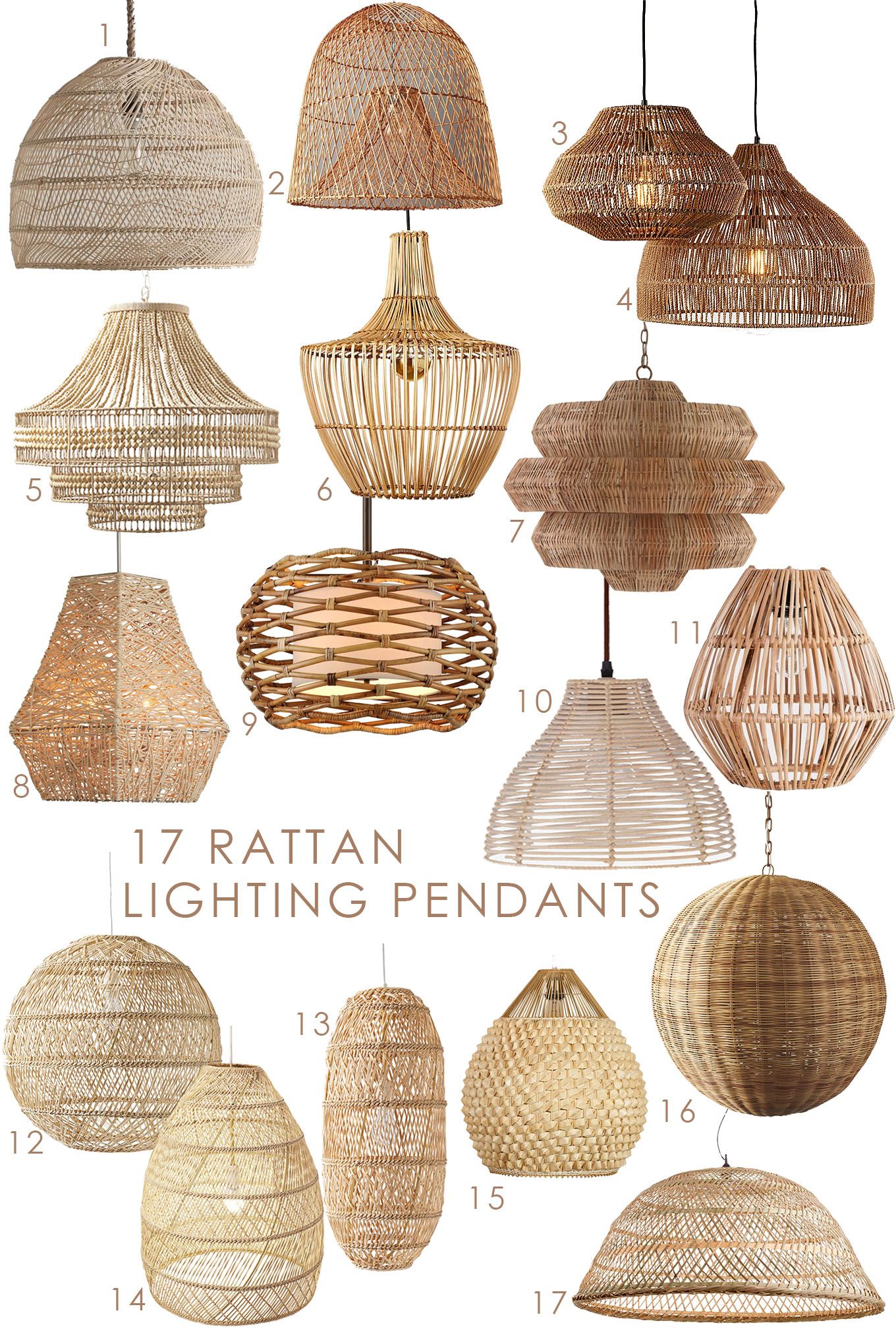 17 Rattan Lighting Pendants