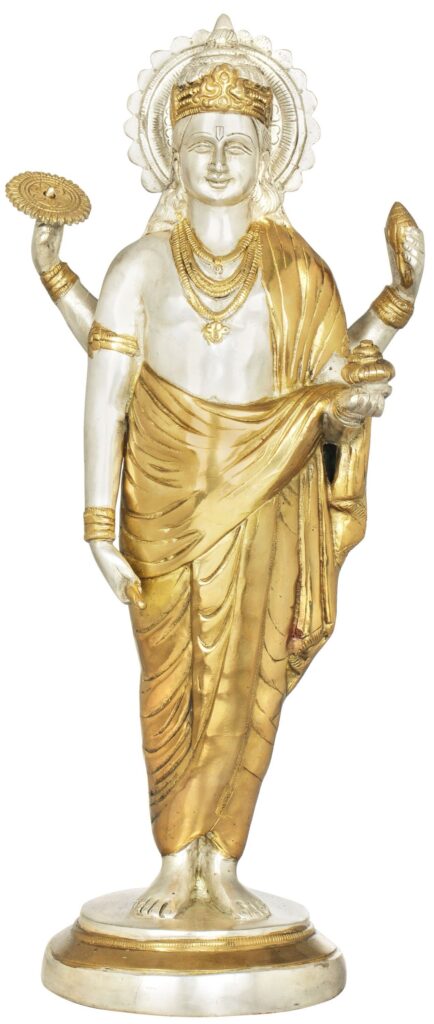 &Quot;18&Quot; Dhanvantari - The Physician Of The Gods (Holding The Vase And Herbs Of Imm
