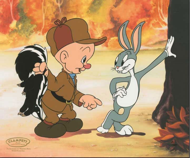 1940 Bugs Bunny and Elmer Fudd from A Wild Hare