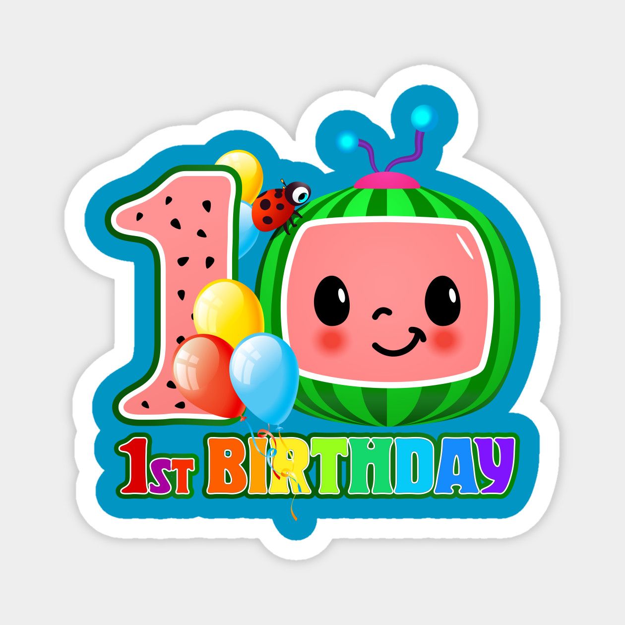 1st Birthday Cocomelon Magnet | 1st-birthday-gift