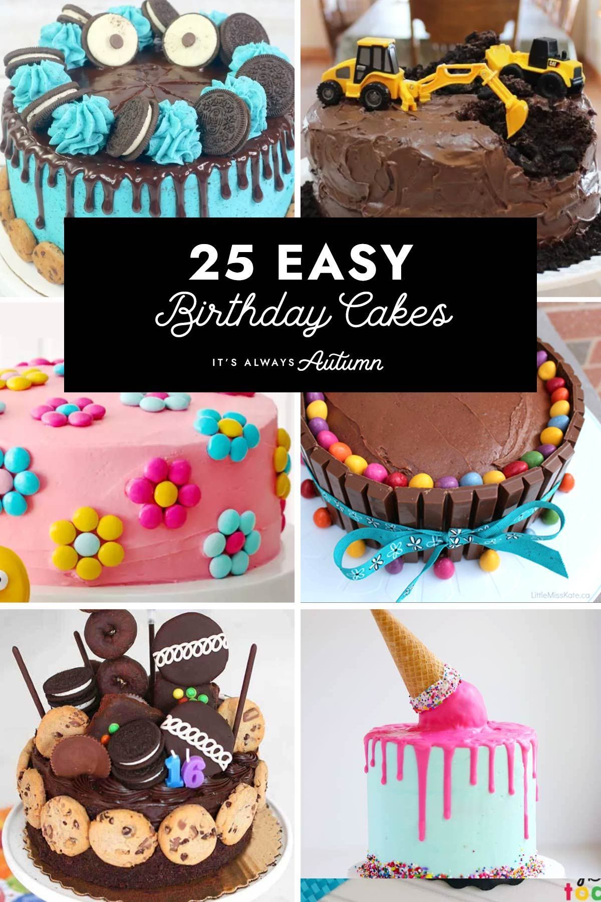20 Easy Birthday Cake Decorating Ideas