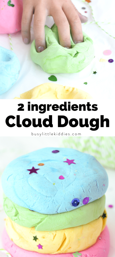 2-Ingredient Cloud Dough with Lotion