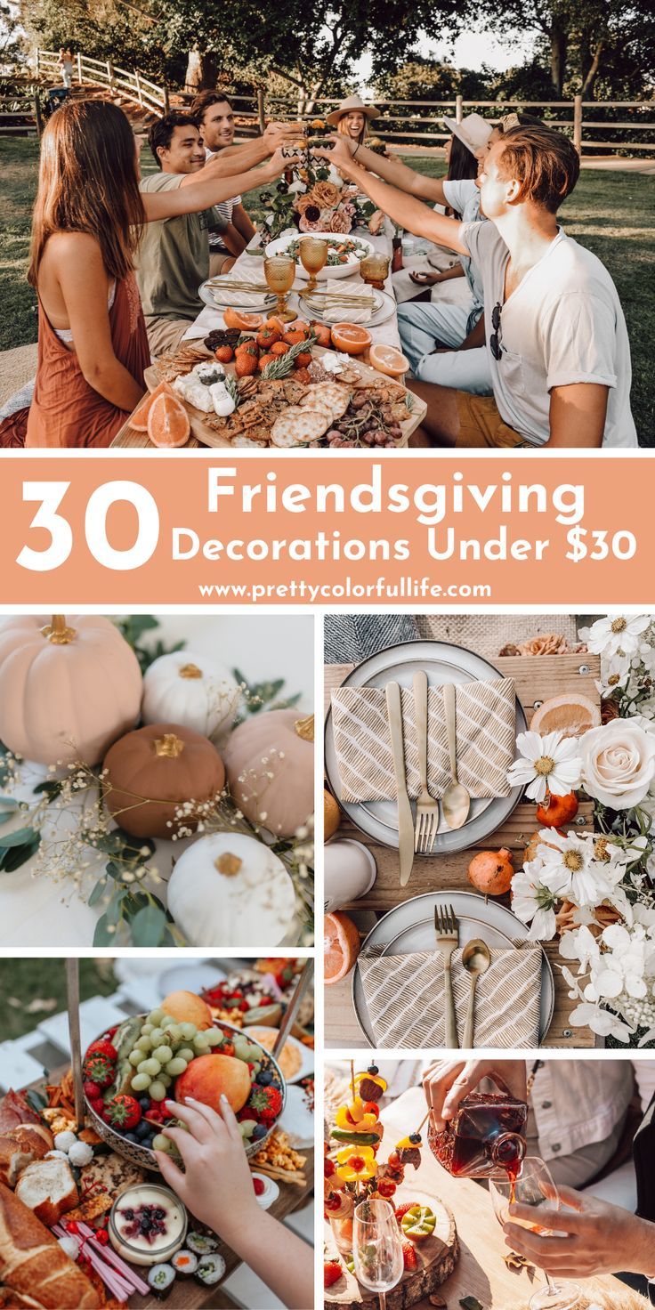 30 Friendsgiving Decorations Ideas Under $30