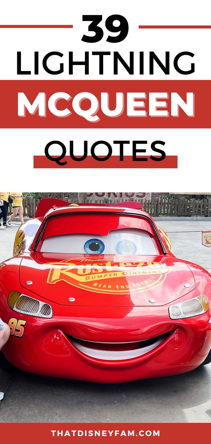 39 Best Lightning McQueen Quotes - Disney Movies