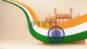 3D| Republic Day| Red Fort| Monument| Indian| Flag| Ribbon| Concept| Vector Desi HD Wallpaper
