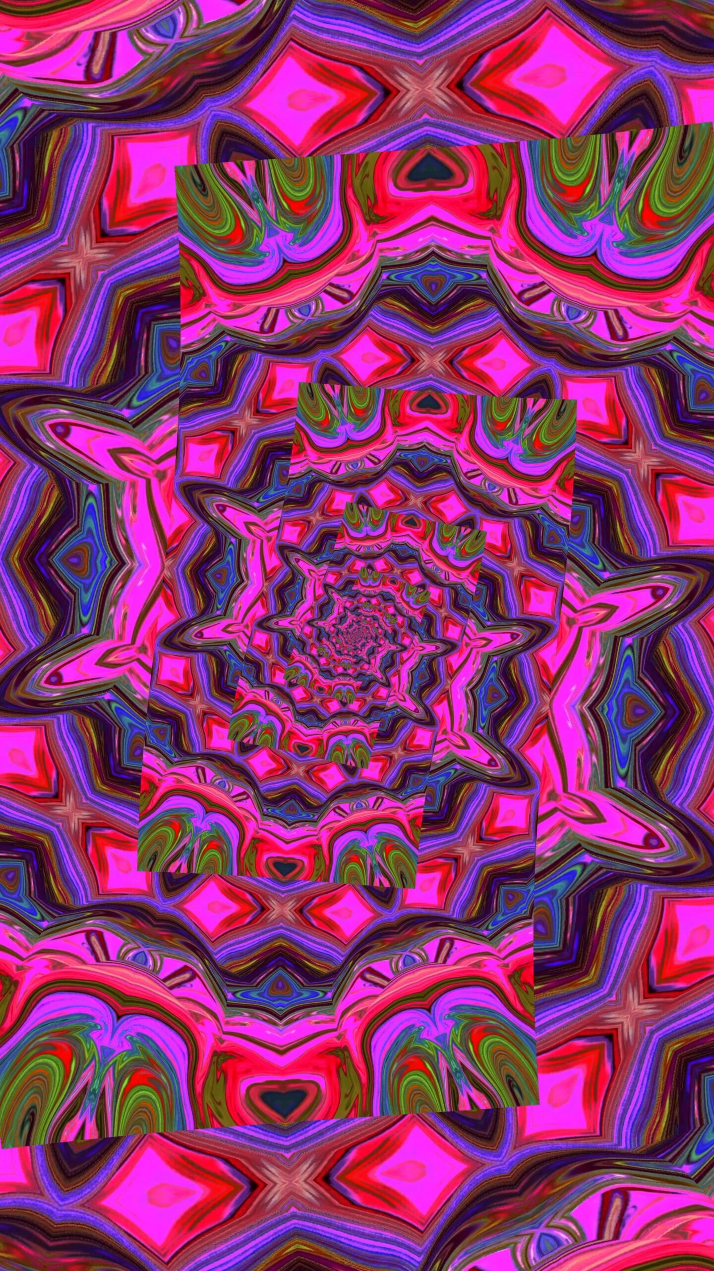 4K Psychedelic Zooming Kaleidoscope Trails by GT 🎯