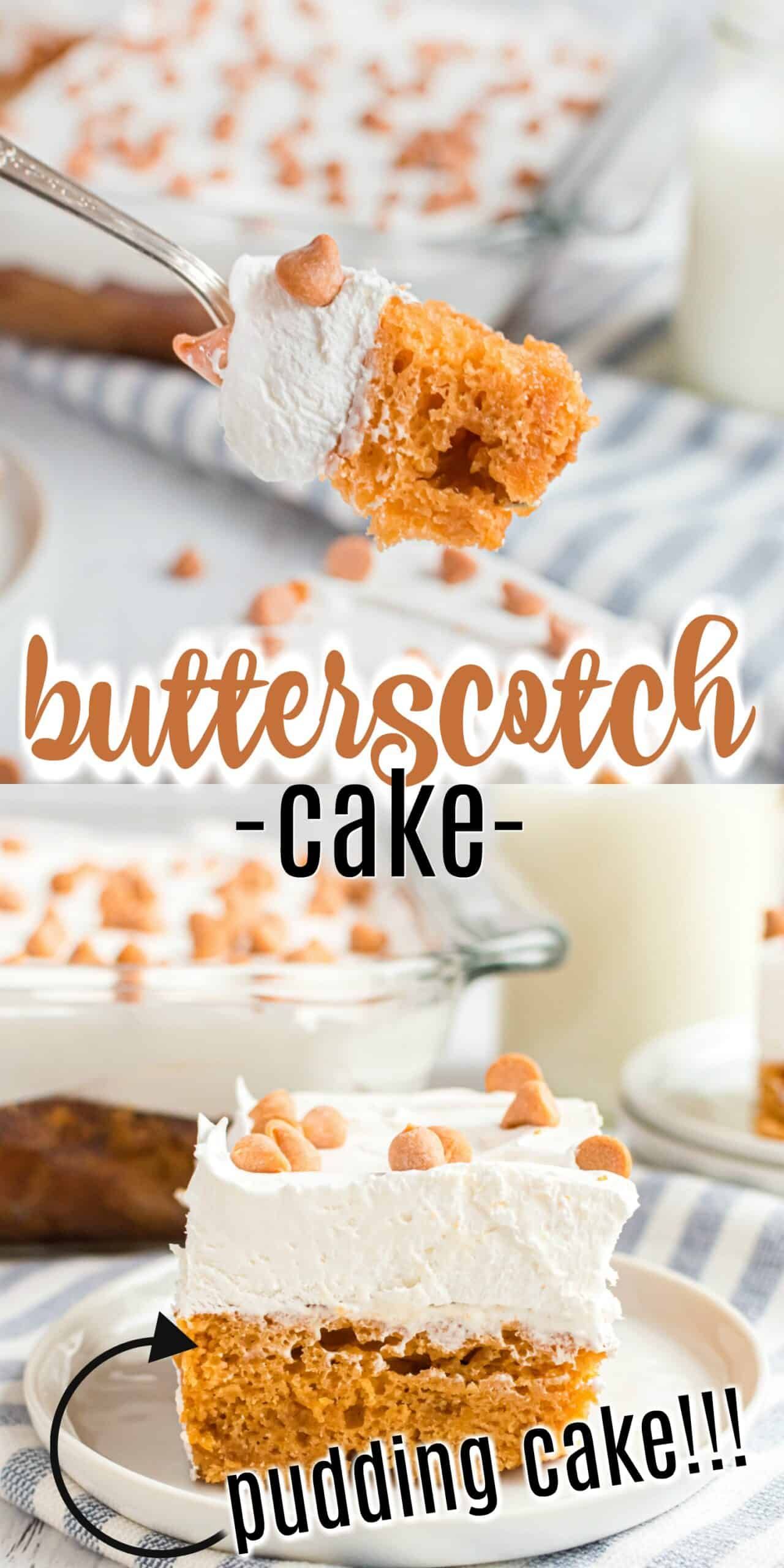 5 Ingredients and 5 minutes for Butterscotch Cake