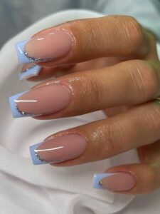 55+ Best Light Blue Nails to Brighten Up Your Summer Nail Look | Kbeauty Addicti HD Wallpaper
