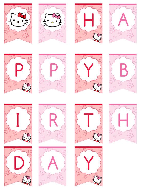 6 Best Hello Kitty Birthday Printables Images