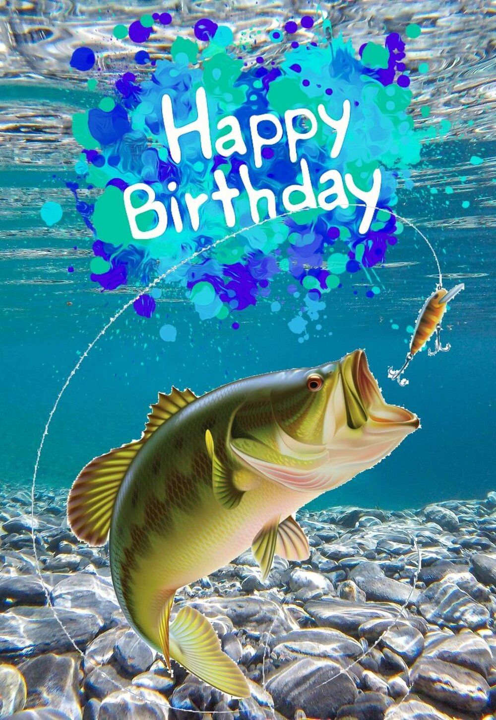 7 Fishing Printable Birthday Cards (free) — PRINTBIRTHDAY.CARDS