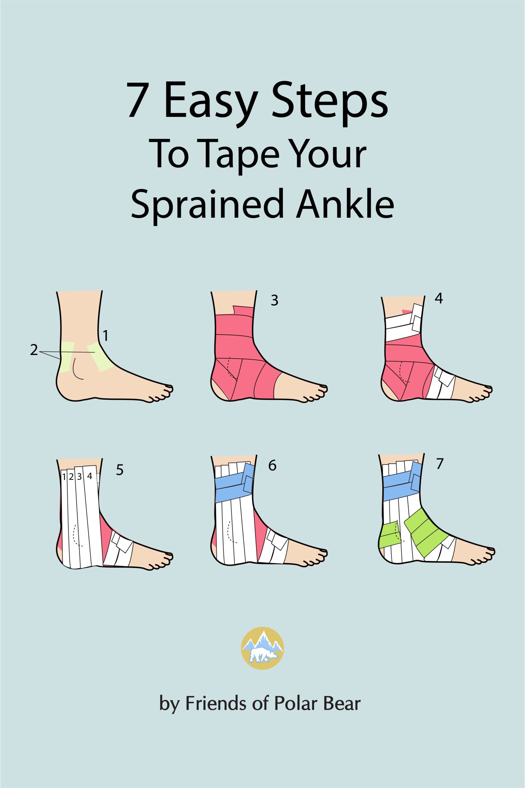 7 easy steps to tape your sprained ankle