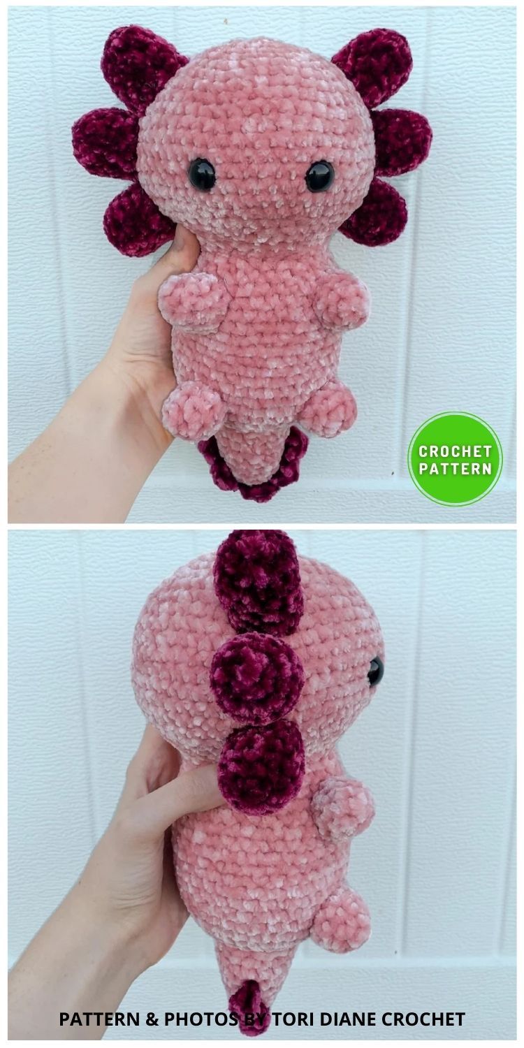 8 Lovable Crochet Amigurumi Axolotl Patterns | Crafting Happiness HD Wallpaper