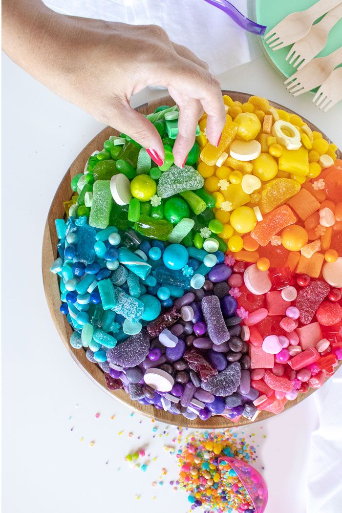 A Fun Candy,Covered Color Wheel Cake | Club Crafted HD Wallpaper