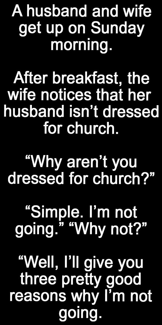 A Husband And Wife Get Up On Sunday Morning. –