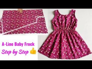 A,Line Baby Frock Cutting And stitching Very Easy | Waist Elastic Baby Frock Cut HD Wallpaper