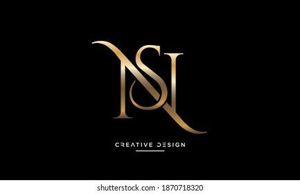 Abstract Letters Ns Sn Logo Emblem Stock Vector (Royalty Free) 1870718320 | Shut