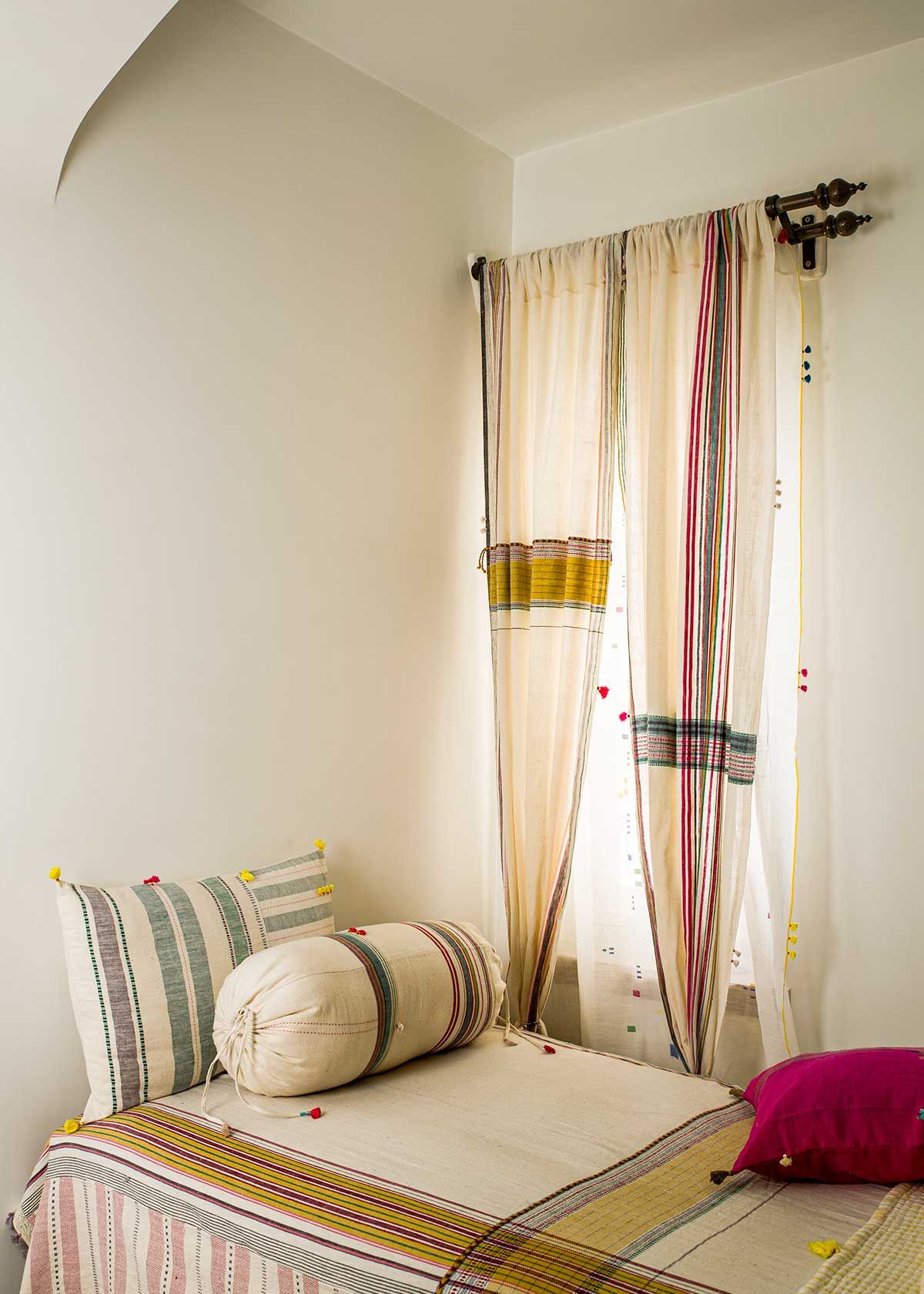 Ahir Hand Woven Cotton Curtain , No. 57 , In