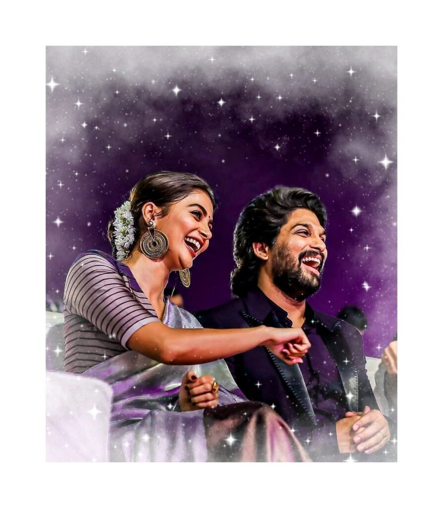 Allu Arjun With Pooja Hegde Lovely Picture Hd