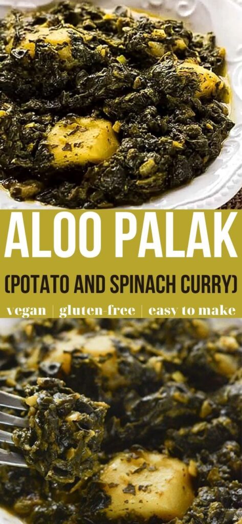 Aloo Palak (Potato And Spinach Curry)