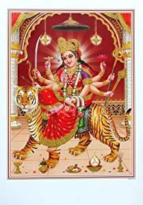 Ambaji Goddess Amba Ambe Mataji Maa Sheravali Devi Amba Poster