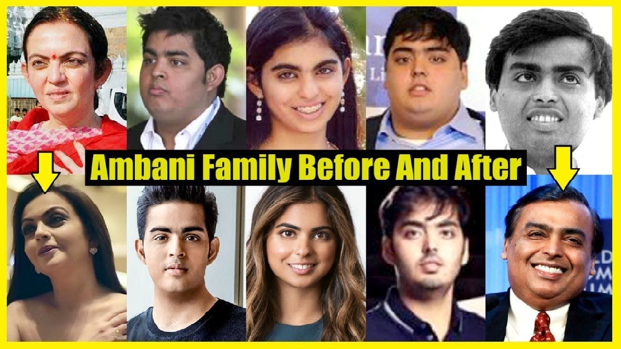 Ambani Family Before And After , Unbelievable Transformation Images ...