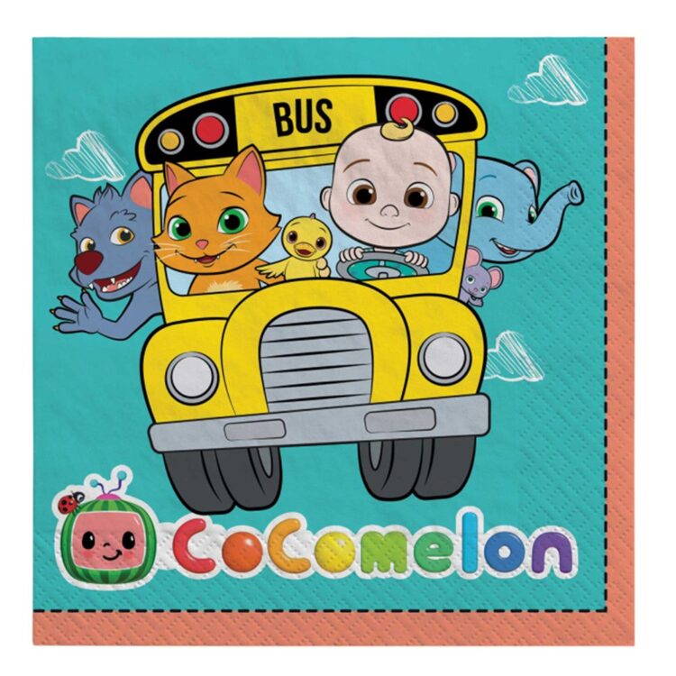 Amscan Cocomelon Lunch Napkins 16 Pack