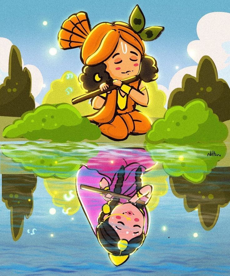 Animated - Shree Radha Rani with Shree Krishna