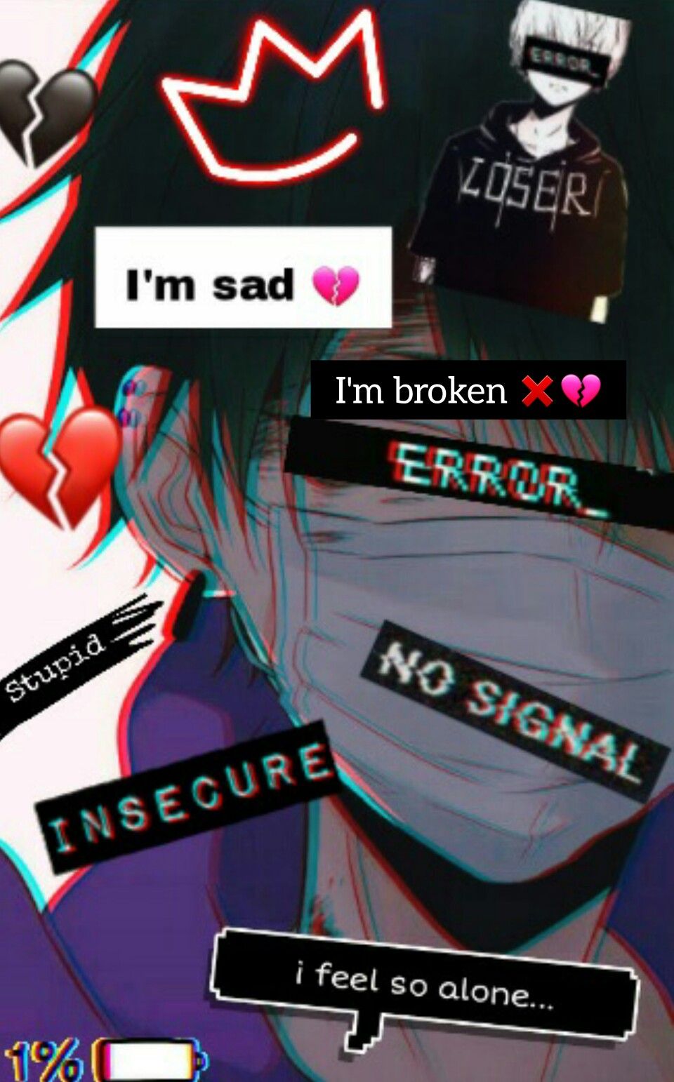 Anime sad boy