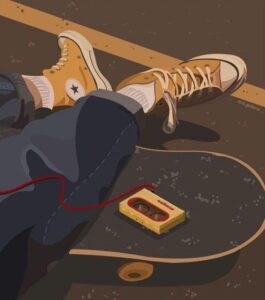 Anime skateboard HD Wallpaper