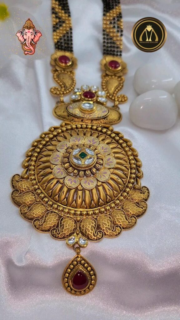Antique Mangalsutra By Mahalaxmi Jewellers Jaipur Images
