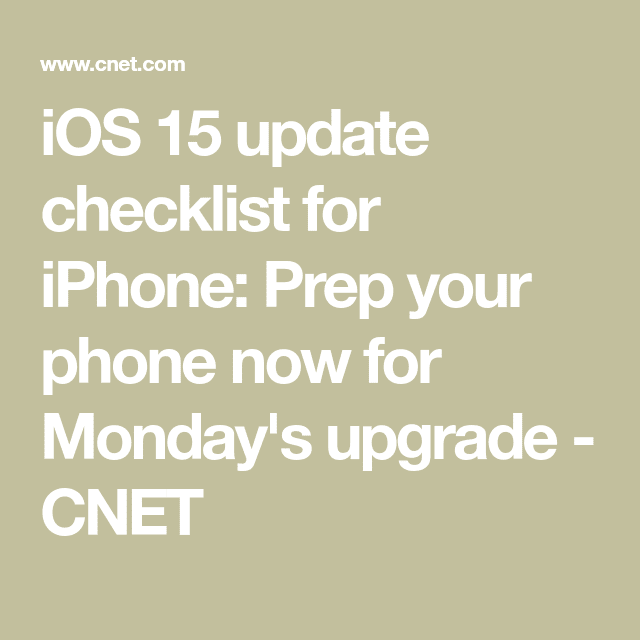 Apple's iOS 16 Update Is Here. Follow This Checklist to Get Your iPhone Ready