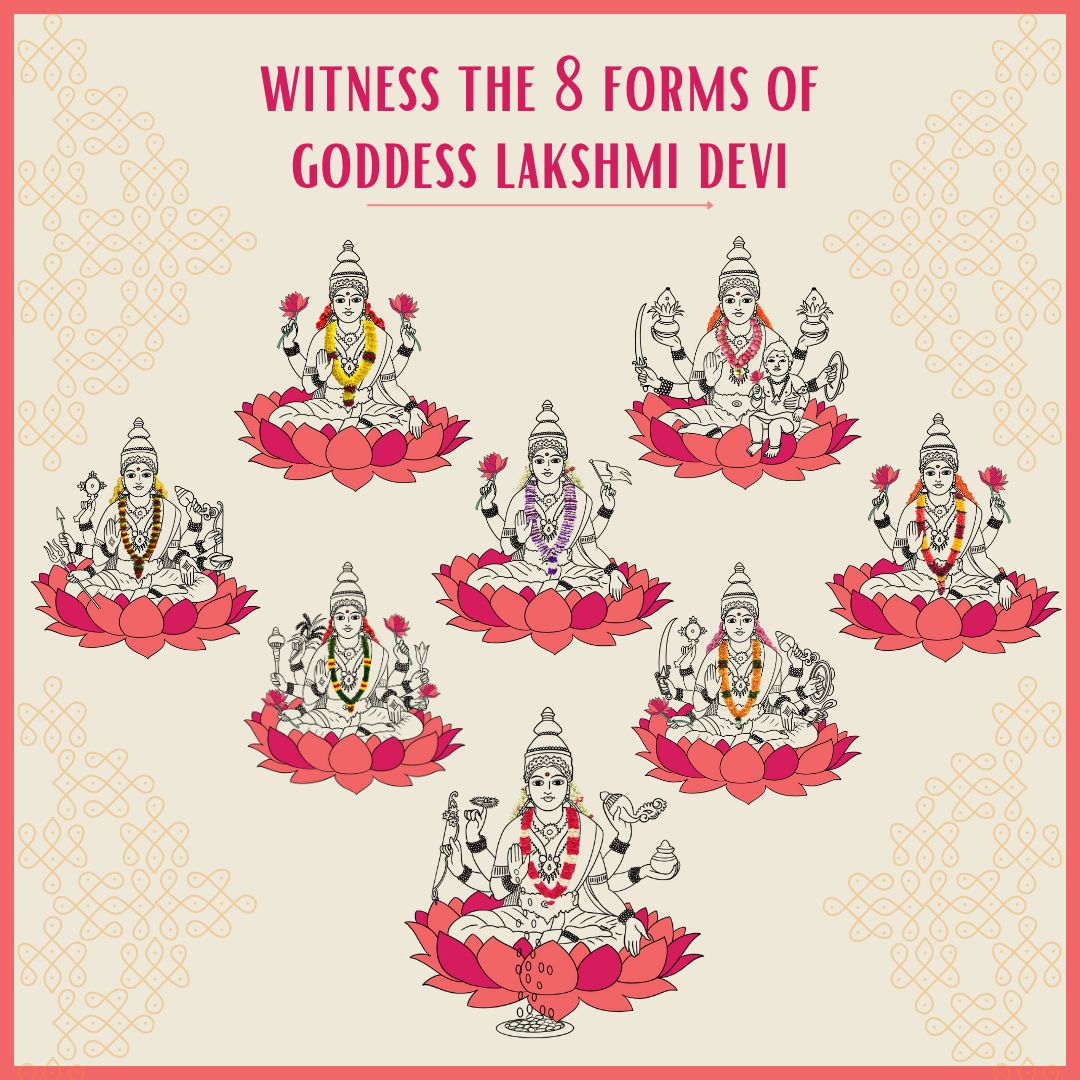 Ashtalakshmi - 8 forms of lakshmi - varamahalakshmi