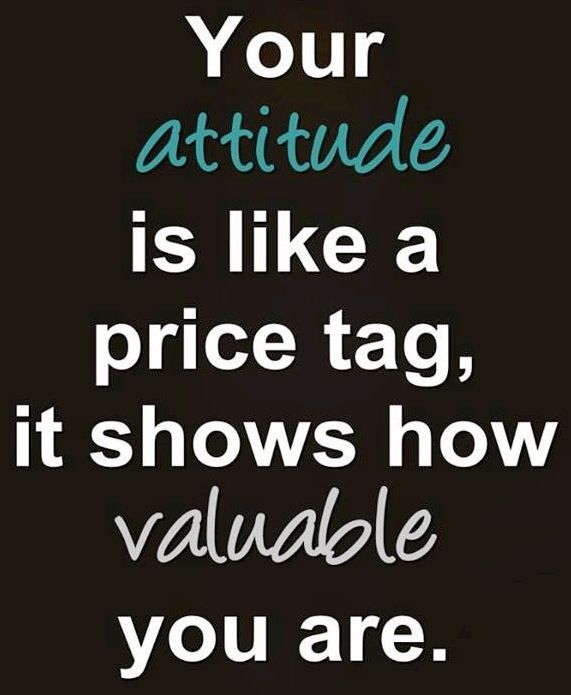 Attitude Is Like A Prize Tag,Quotes On Attitude
