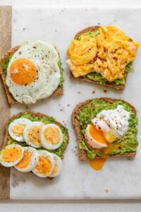 Avocado Toast with Egg , 4 Ways HD Wallpaper