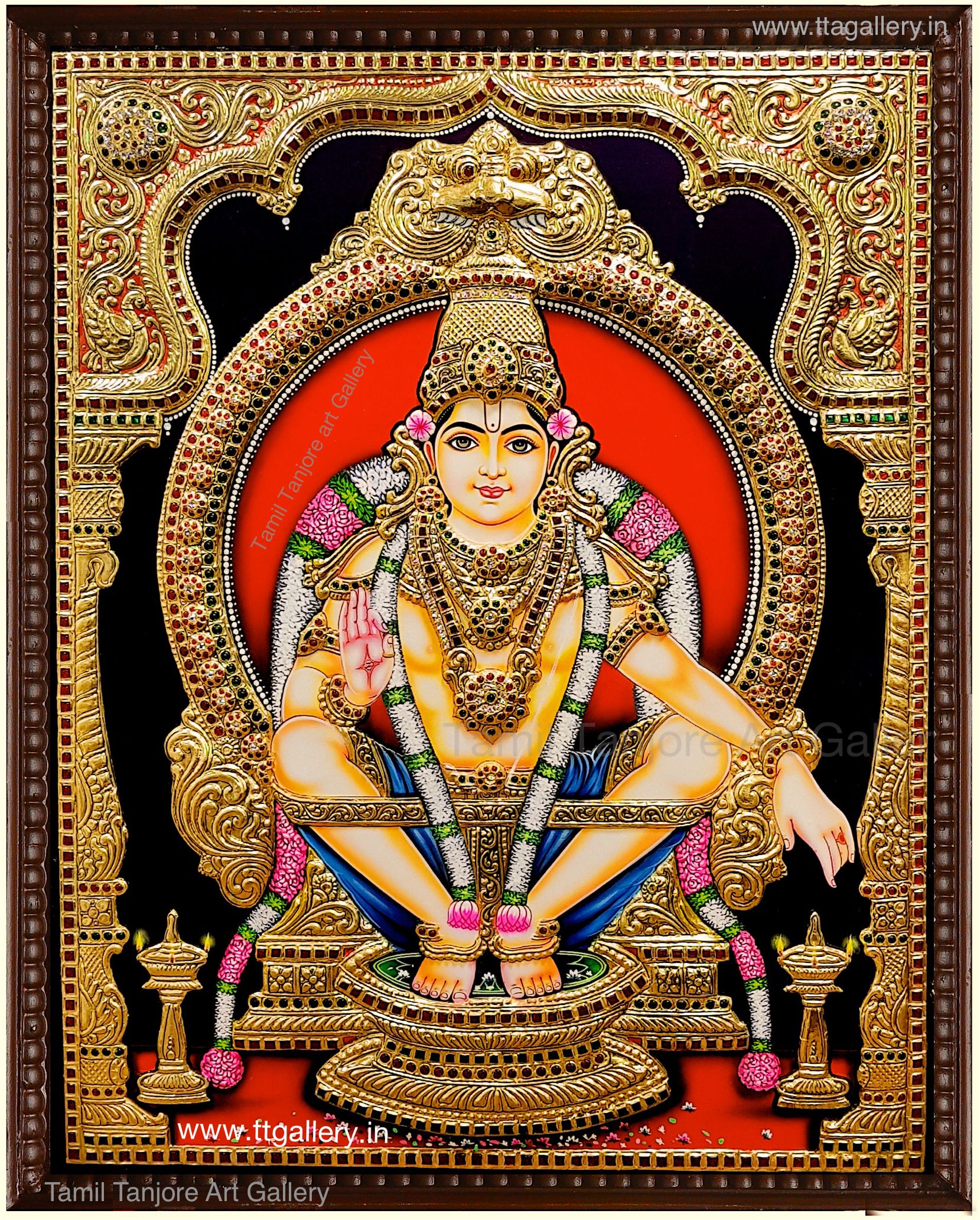 Ayyappan Tanjore Painting