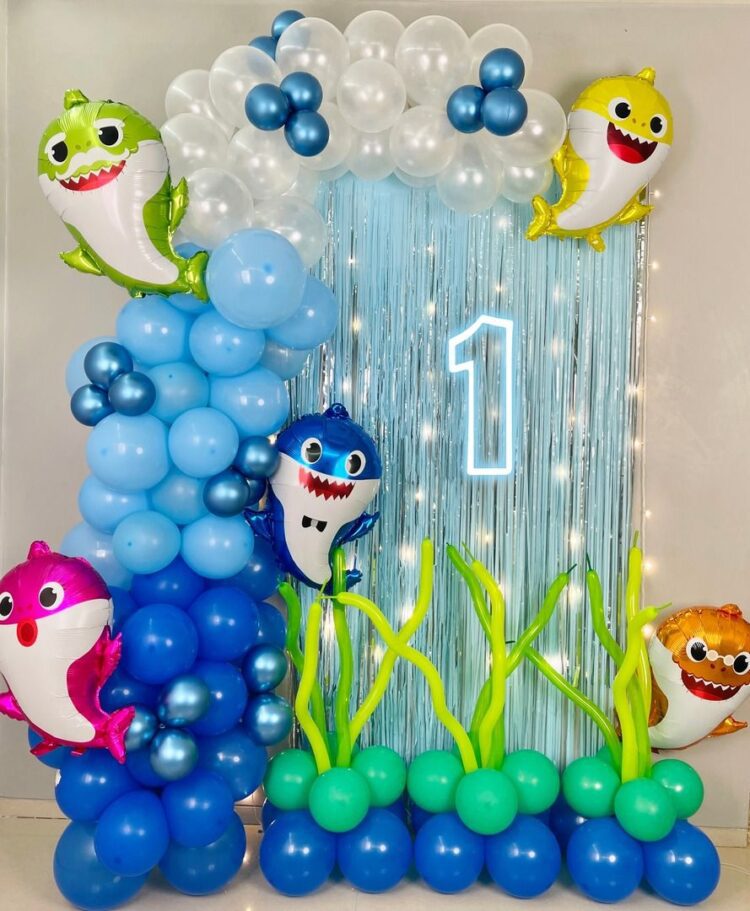 Baby Shark Theme Birthday Decoration For Boy | Baby Shark Theme Birthday Decorat
