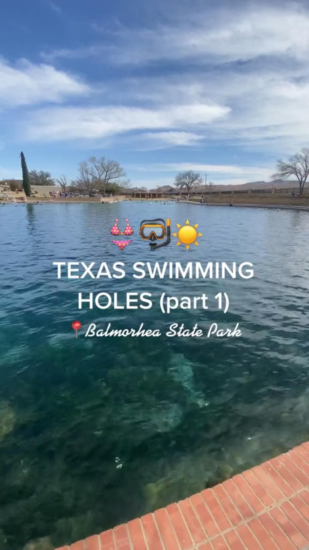 Balmorhea State Park 🏊🏼‍♀️ Add this one to your Texas road trip list!