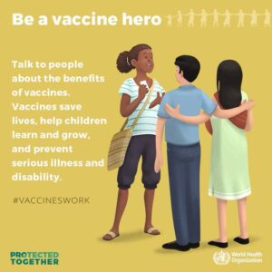 Be a vaccine heroHD Wallpaper