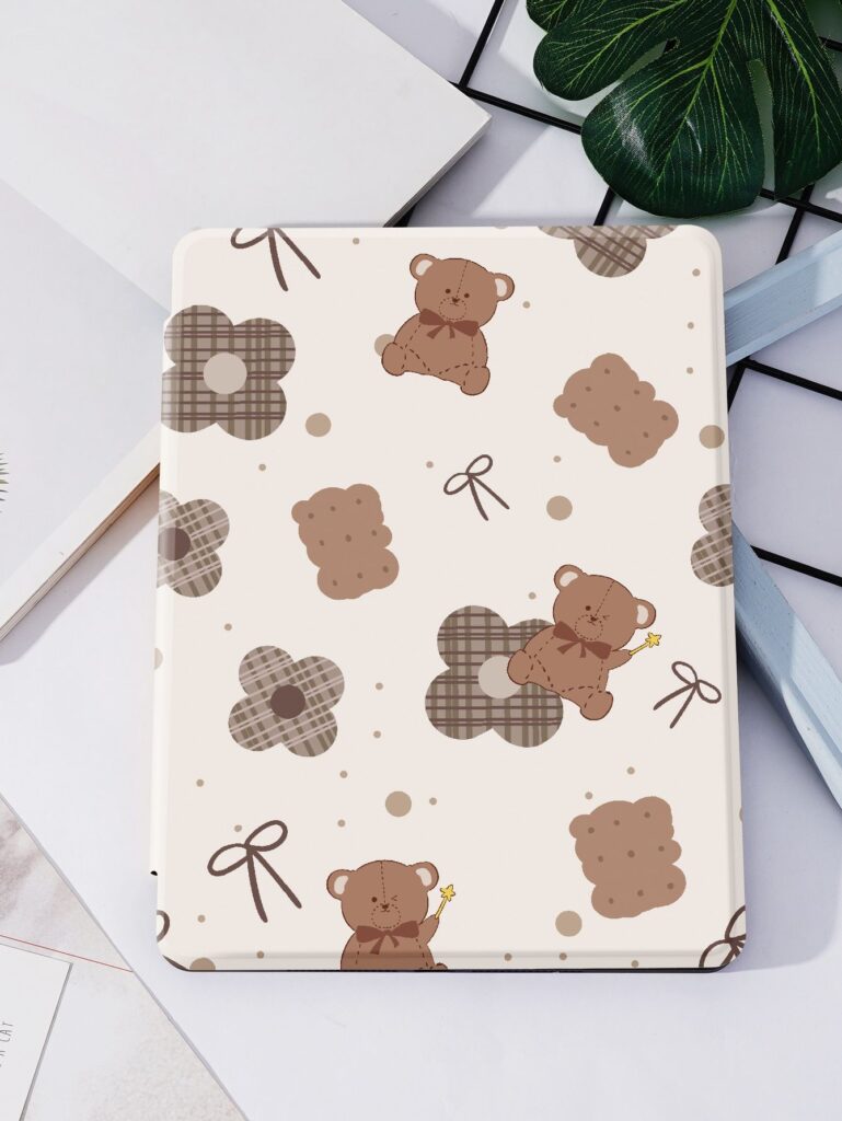 Bear Pattern Case Compatible With Ipad