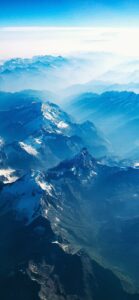 Beautiful Mountain Blue Aesthetic HD Wallpaper