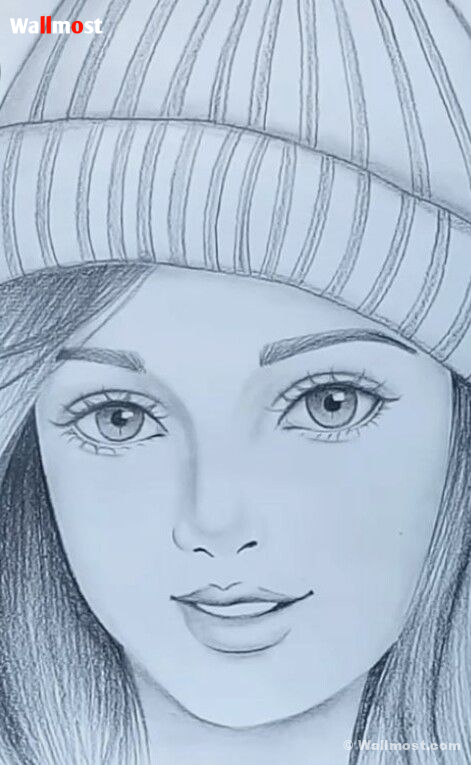 Beautiful Pencil Sketch Of Girls 2