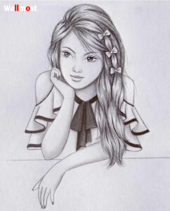 150 Beautiful Pencil Sketch of Girls 2023